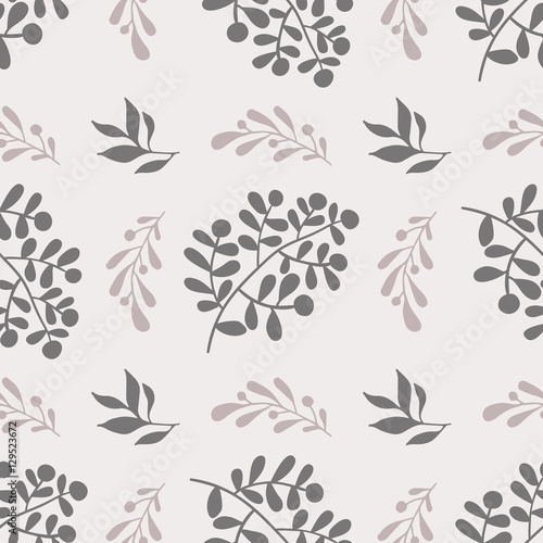 Wallpaper Mural Vector seamless floral pattern Torontodigital.ca
