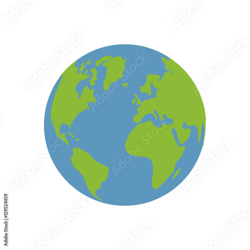 Earth world planet icon vector illustration graphic design