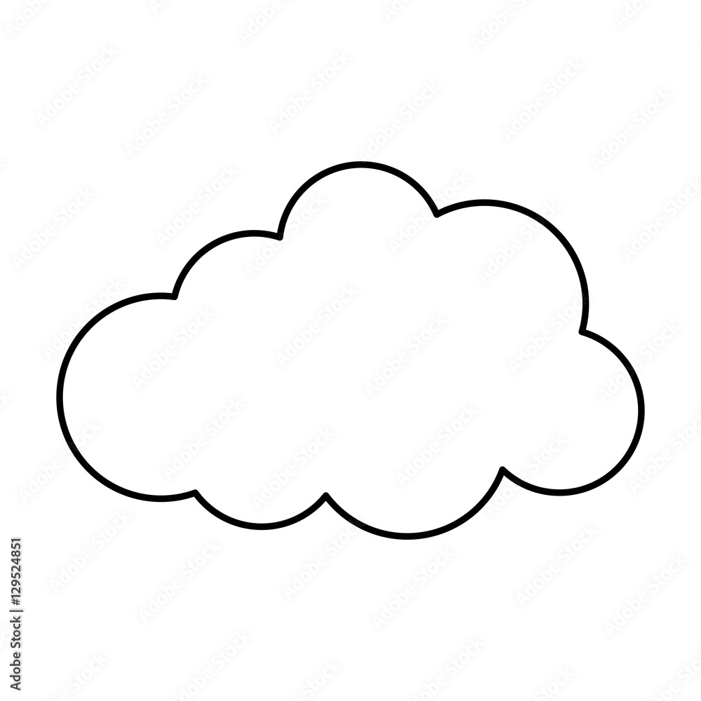 Clouds weather sky icon vector illustration graphic design