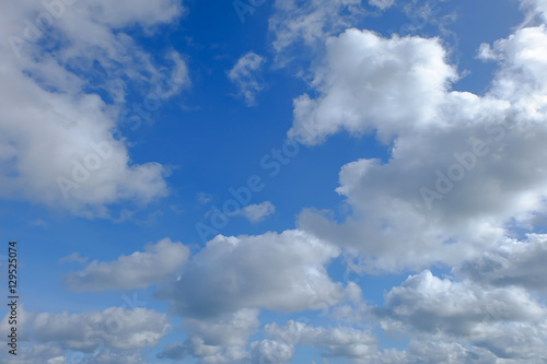 blue sky background with tiny clouds. natural photo background