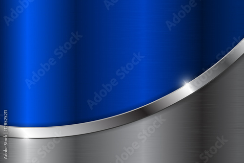 Blue metal background