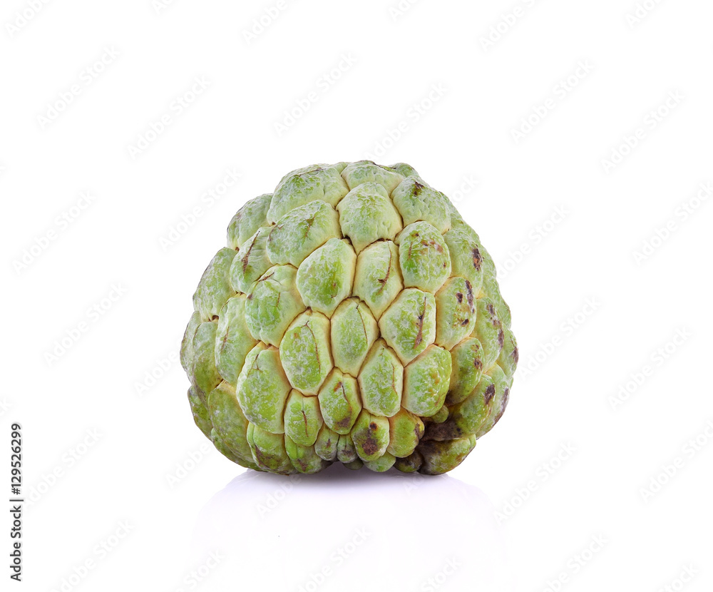Custard apple on white background Custard apple on white background
