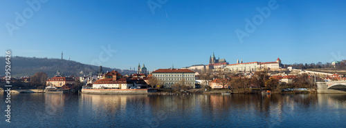 Cathedral of St. Vitus, Prague castle and the Vltava River