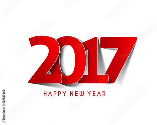 Happy new year 2017 Text Design