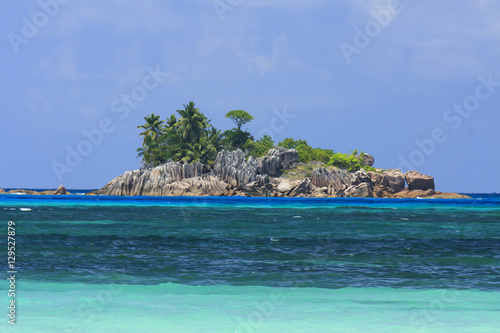 Little island in Seychelles