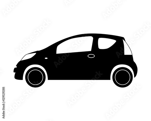 car icon. Small hatchback