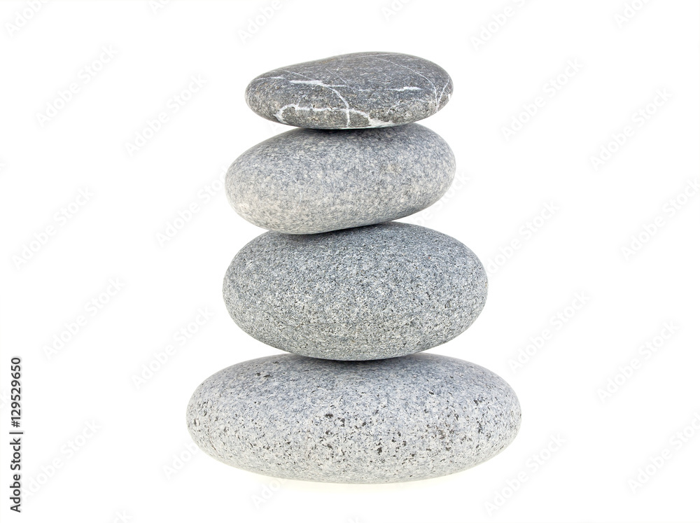Stones isolated on white background Stones isolated on white background