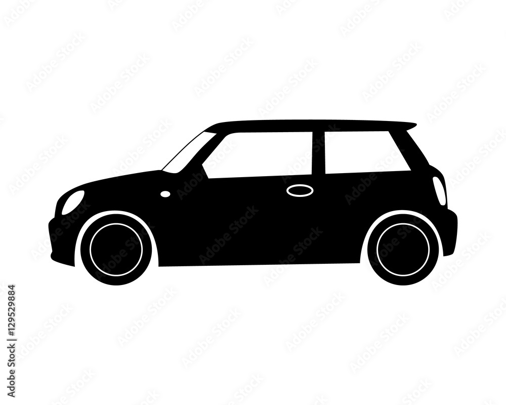 car icon. hatchback.