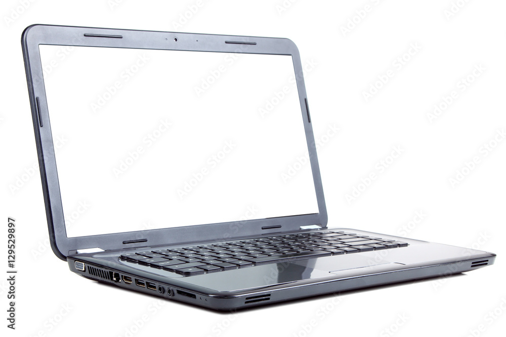 Laptop isolated on white background. Stock Photo | Adobe Stock