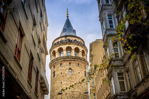 Canvas Print Galata Tower in Istanbul