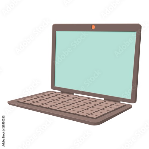 Laptop icon. Cartoon illustration of laptop vector icon for web