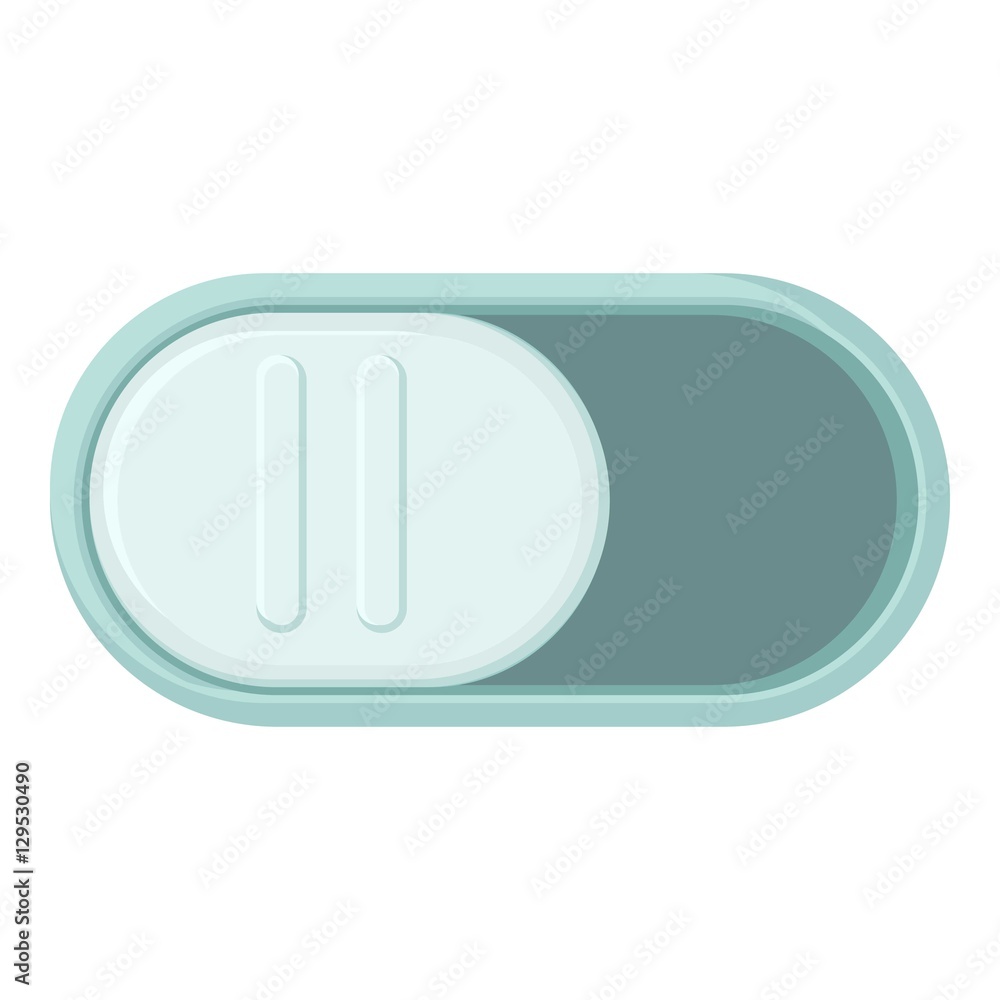 On or off slider icon. Cartoon illustration of on or off slider vector icon for web On or off slider icon. Cartoon illustration of on or off slider vector icon for web