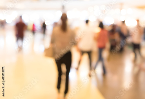 Blurred Shopping mall Interior background