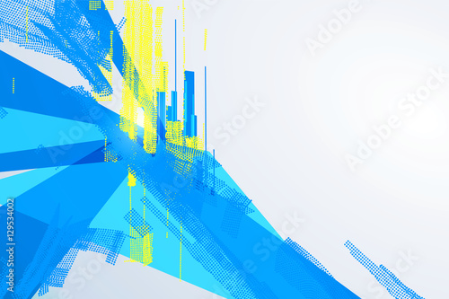 Abstract graphic design, a sense of science and technology background.
