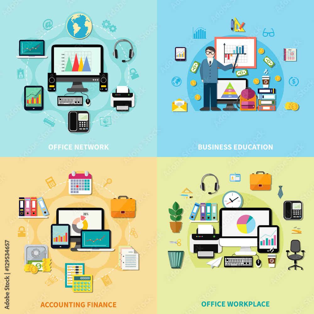 Office Workplace 2x2 Design Concept Office Workplace 2x2 Design Concept