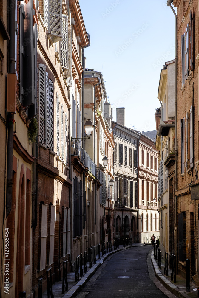 Street view in the downtown of Toulouse Street view in the downtown of Toulouse