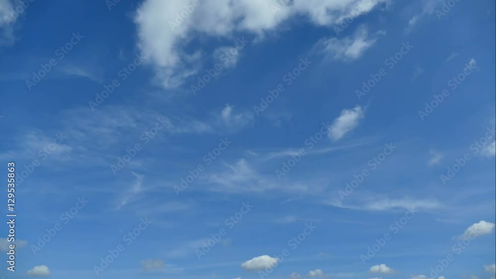 Time lapse white cloud moving on blue sky Time lapse white cloud moving on blue sky