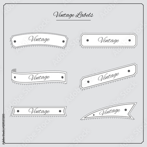 vintage label set