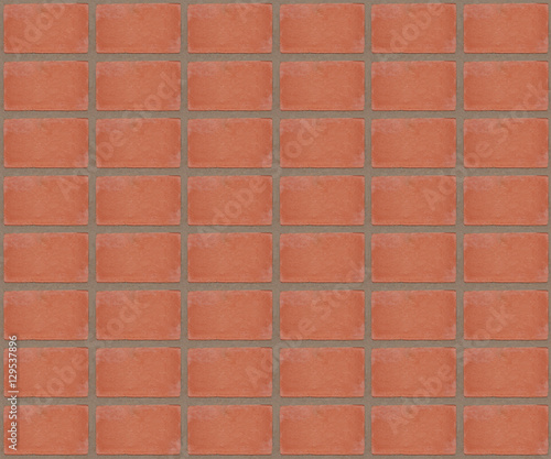 pattern red symmetrical brick wall for background