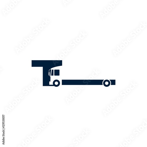 heavy truck logo vector