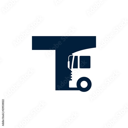 heavy truck logo vector