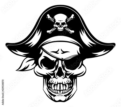 Pirate Skull Mascot