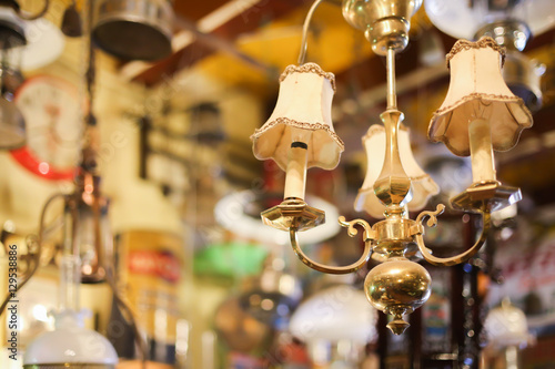 Beautiful vintage Lamp , selective focus