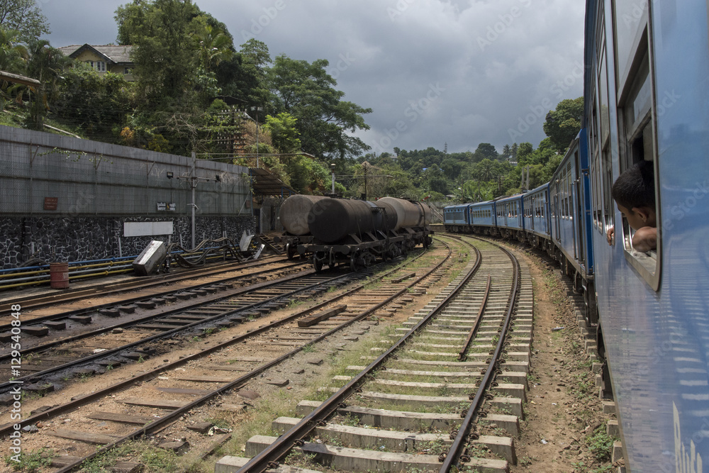 Obraz premium Bahnhofsabschnitt