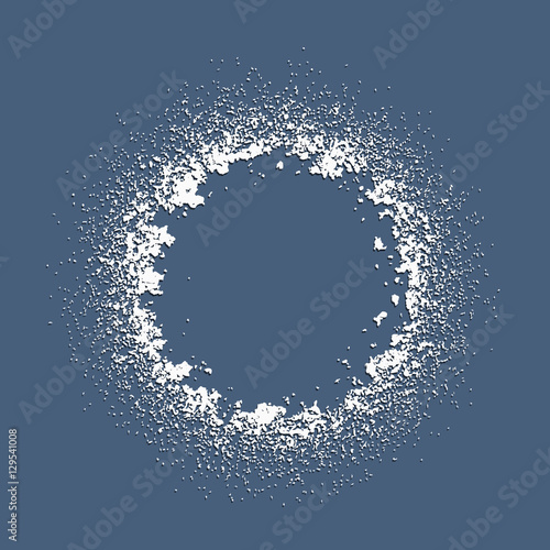 Snow frame with empty space for your text
