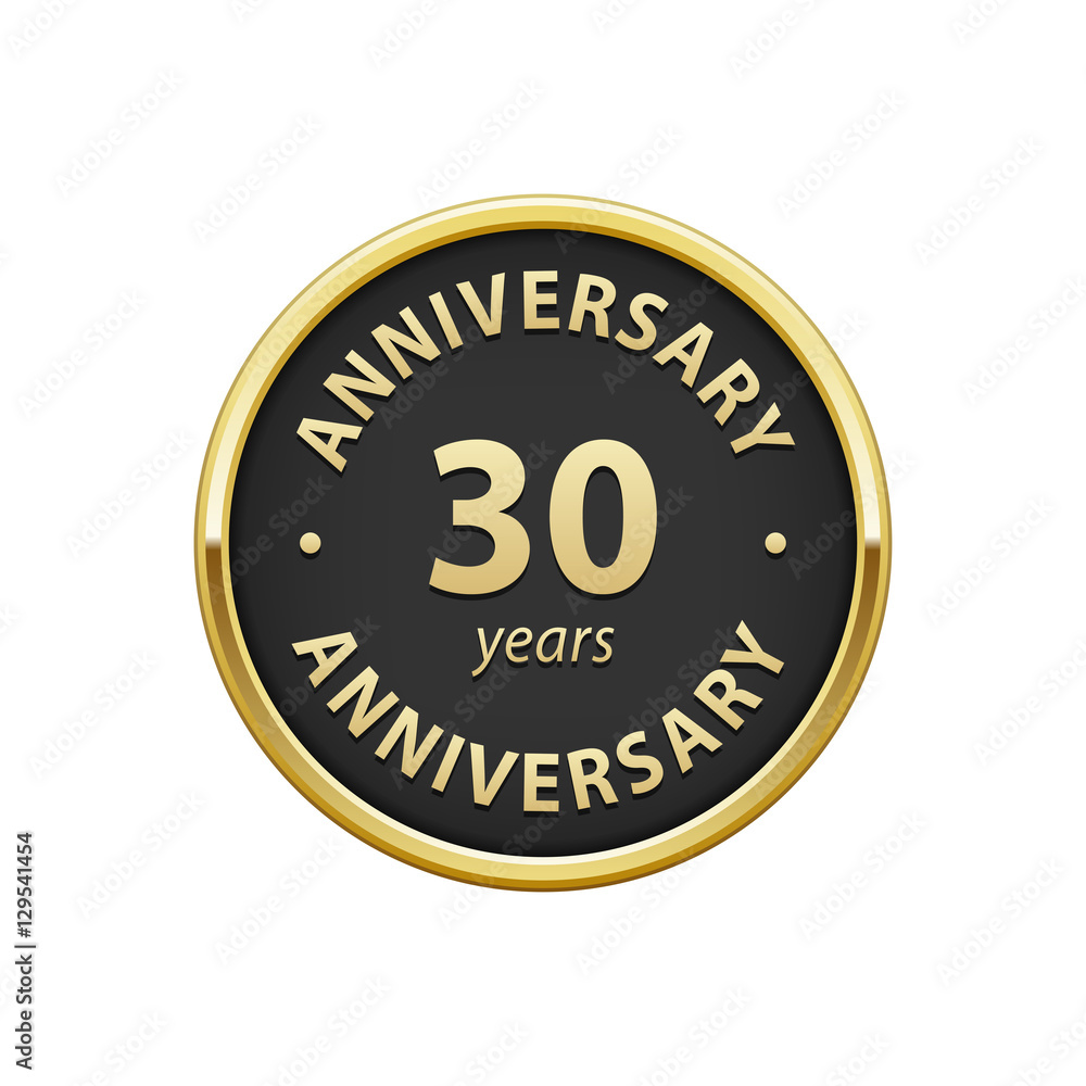Anniversary 30 years badge 