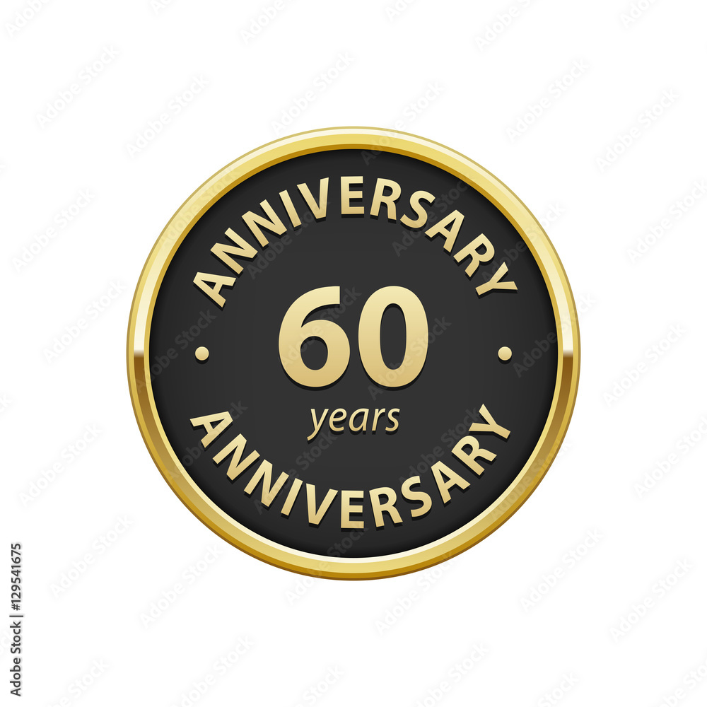 Anniversary 60 years badge 