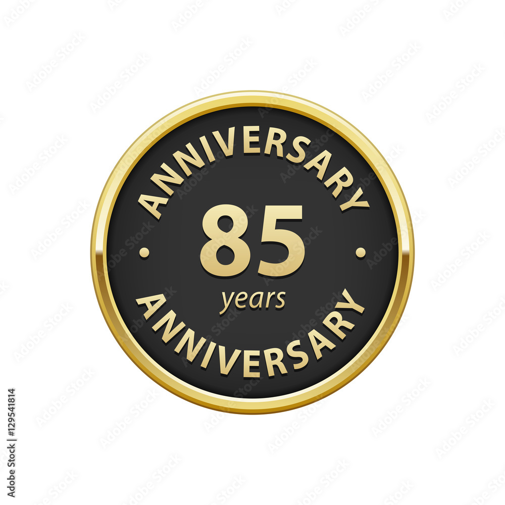 Anniversary 85 years badge 