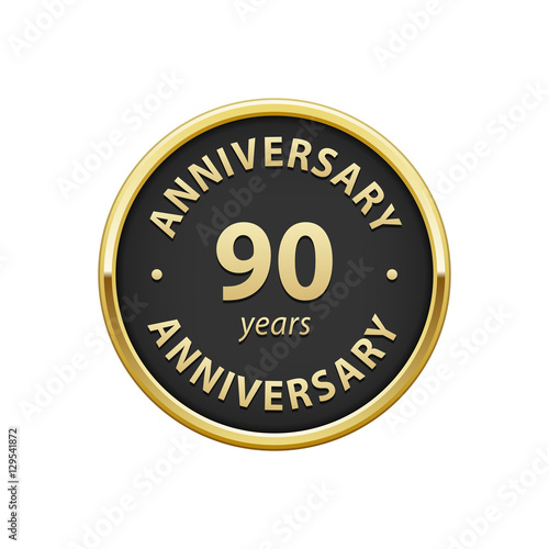 Anniversary 90 years badge 