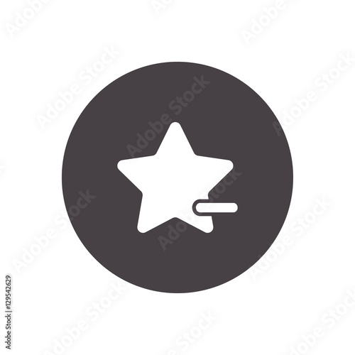 delete from favorites icon vector