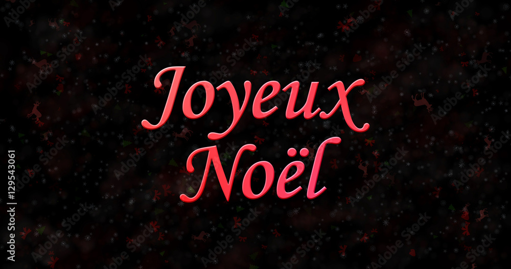 Merry Christmas text in French 
