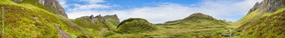 highlands landscape panorama at Skye Scotland highlands landscape panorama at Skye Scotland