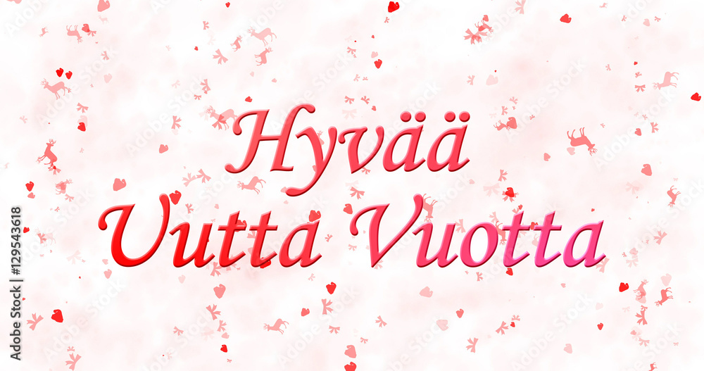 Happy New Year text in Finnish Happy New Year text in Finnish