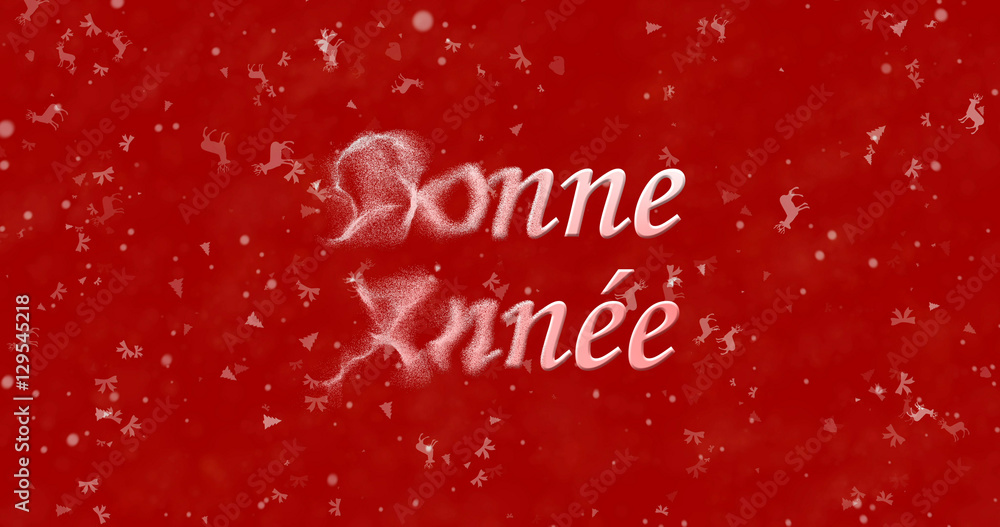 Happy New Year text in French Happy New Year text in French