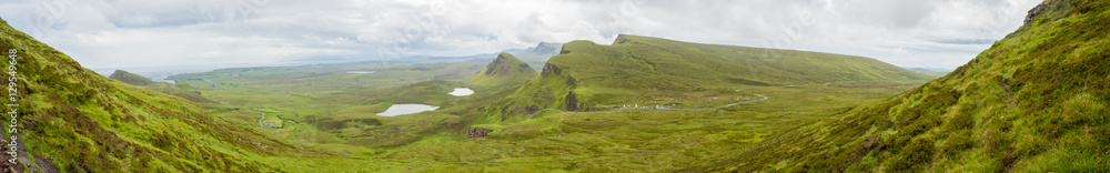 highlands landscape panorama at Skye Scotland highlands landscape panorama at Skye Scotland