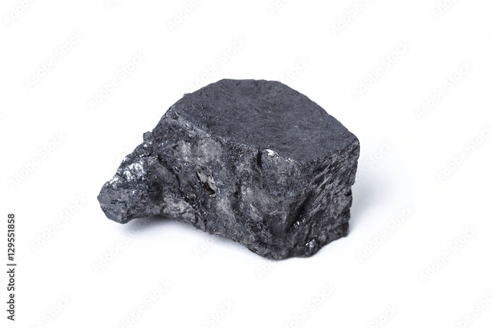 Natural wood charcoal Isolated on white Natural wood charcoal Isolated on white