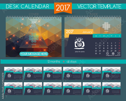 Design Desk Calendar 2017.