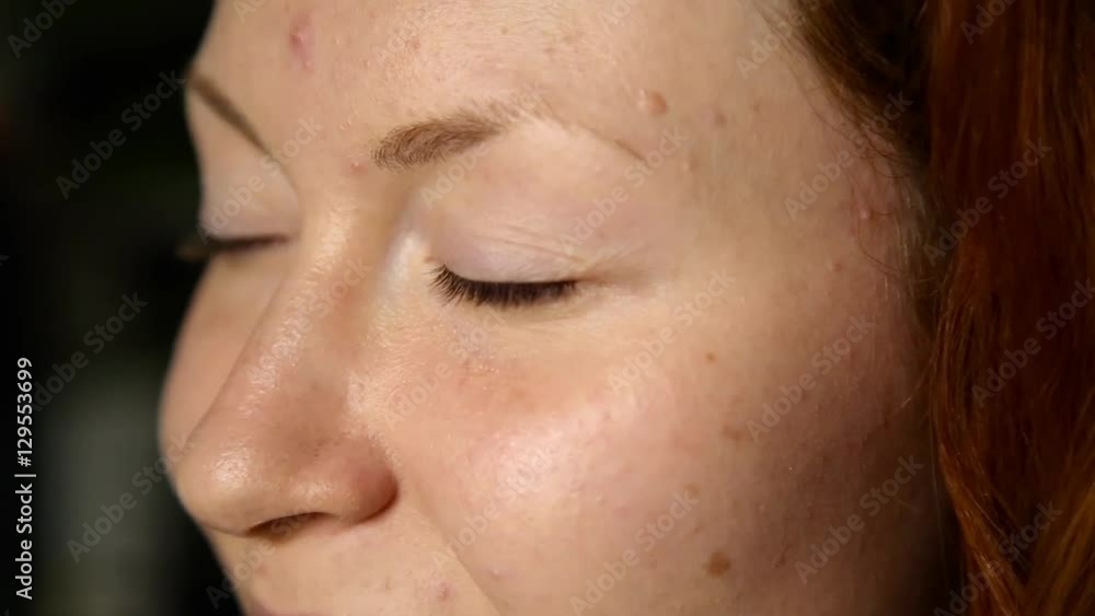 time in a beauty salon. Young woman in a beauty salon. Stylist makes makeup bride on the wedding day. cosmetic powder brush for make up. perfect skin time in a beauty salon. Young woman in a beauty salon. Stylist makes makeup bride on the wedding day. cosmetic powder brush for make up. perfect skin