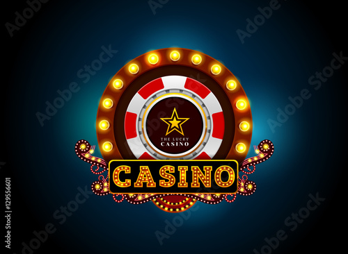 casino neon light sign