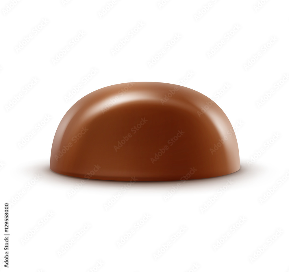 Vector Realistic Milk Chocolate Candy Isolated on Background Vector Realistic Milk Chocolate Candy Isolated on Background