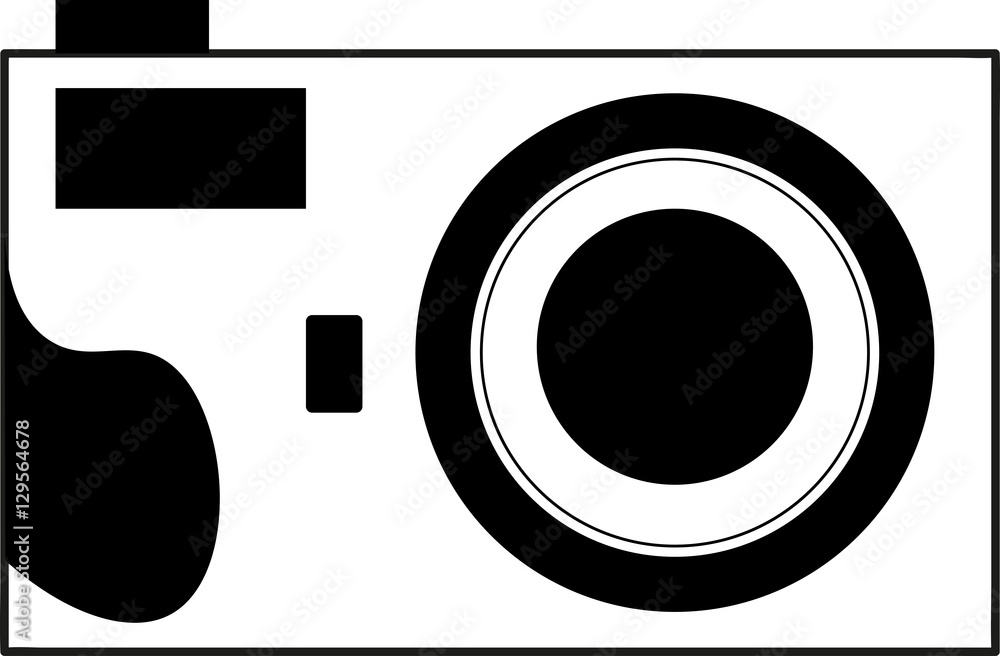 camera photographic isolated icon vector illustration camera photographic isolated icon vector illustration