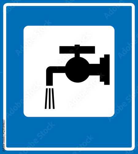 Water tap sign