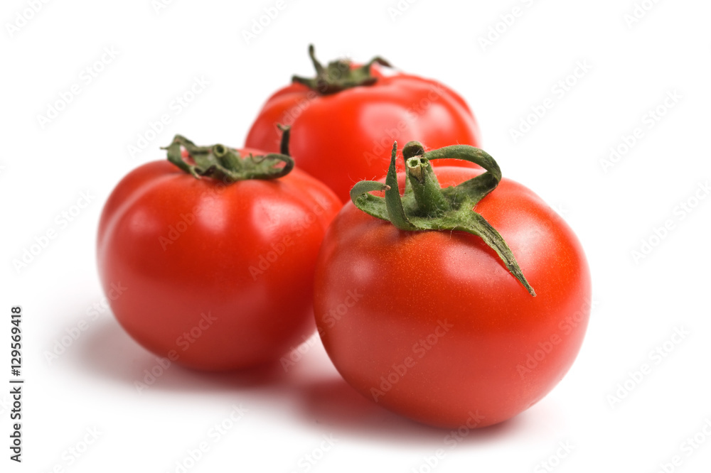 Fresh tomato, isolated on white background