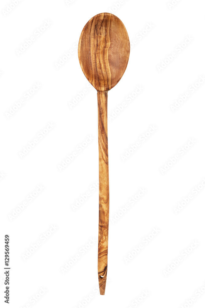 Wooden spoon isolated on white Wooden spoon isolated on white