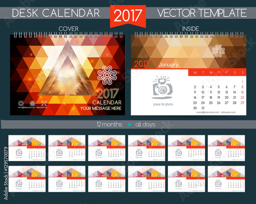 Design Desk Calendar 2017.