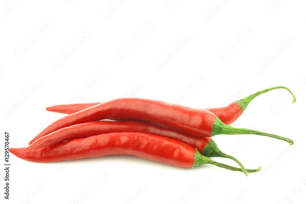 bunch of red hot chili peppers on a white background bunch of red hot chili peppers on a white background